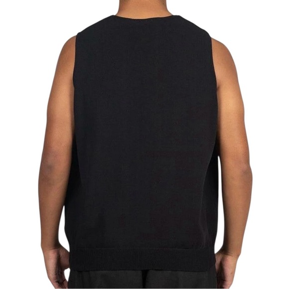 Y-3 Black Sleeveless Knit Top - Picture 4 of 14